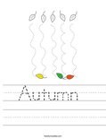 Autumn  Worksheet