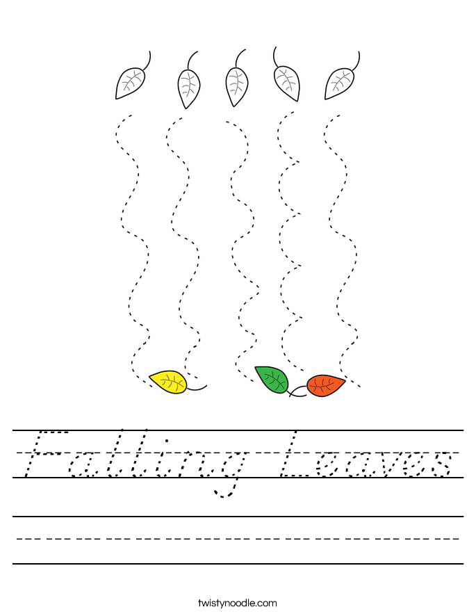 Falling Leaves Worksheet