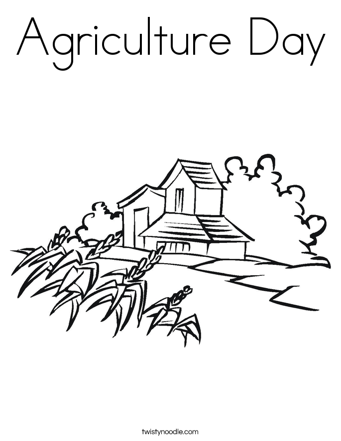 Agriculture Day Coloring Page