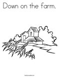 Down on the farm.Coloring Page