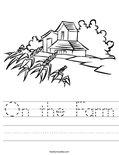 On the Farm Worksheet