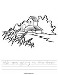 We are going to the farm! Worksheet