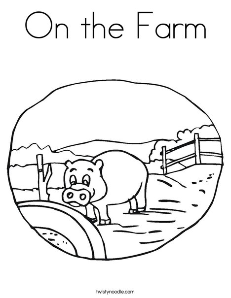 Farm 1 Coloring Page
