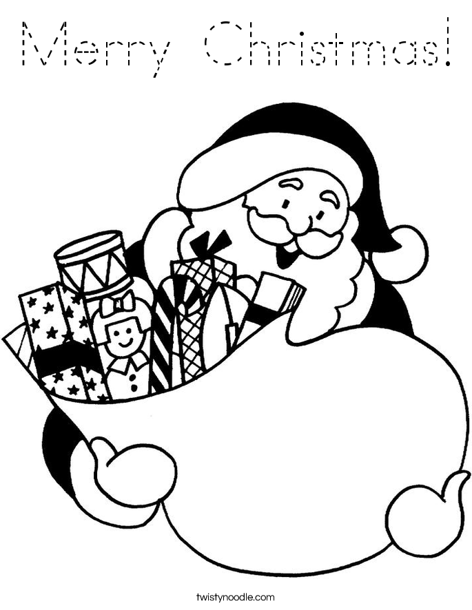 Merry Christmas! Coloring Page