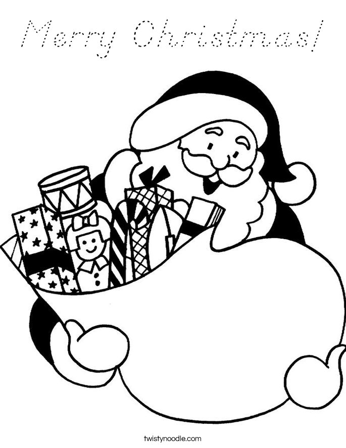 Merry Christmas! Coloring Page