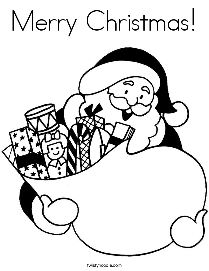 Merry Christmas! Coloring Page