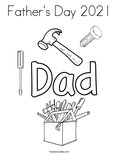 Father's Day 2021 Coloring Page