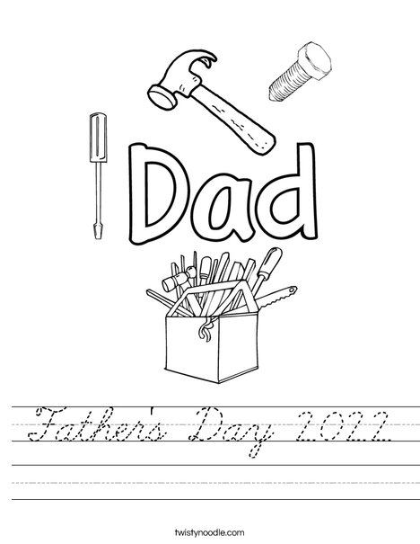 Father's Day 2016 Worksheet