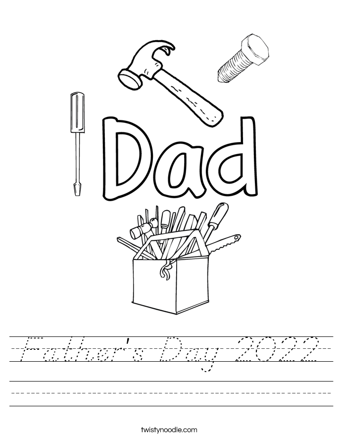 Father's Day 2022 Worksheet
