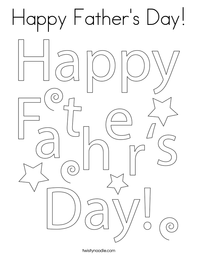 Happy Father's Day! Coloring Page