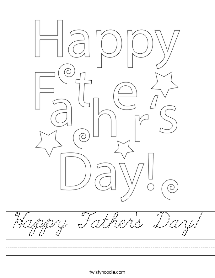 Happy Father's Day! Worksheet