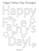 Happy Father's Day Grandpa! Coloring Page