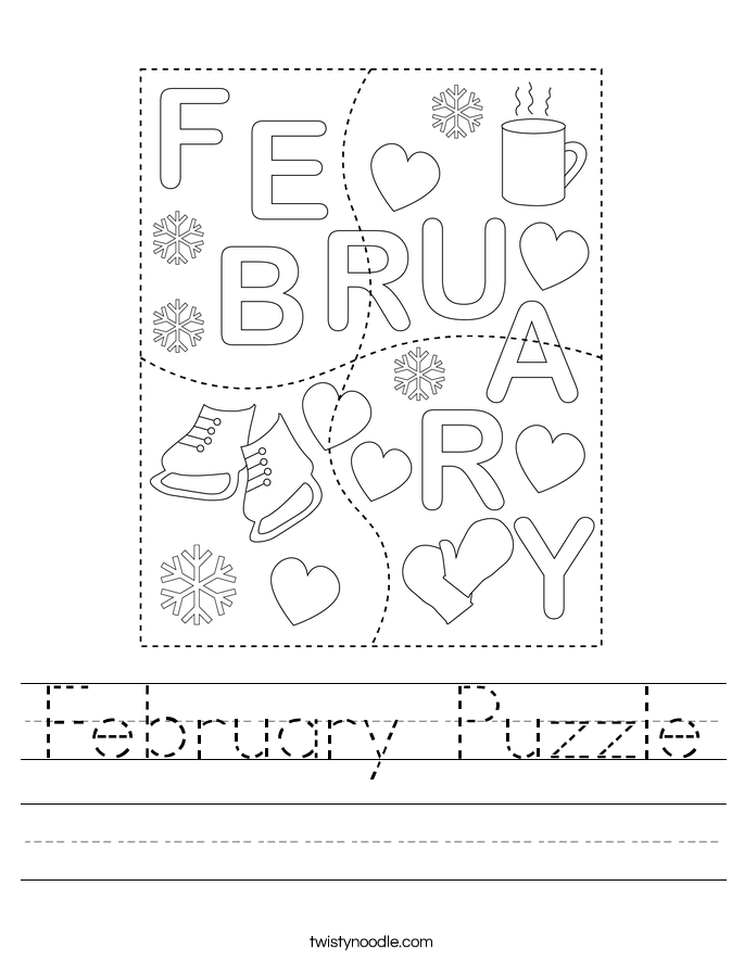 February Puzzle Worksheet