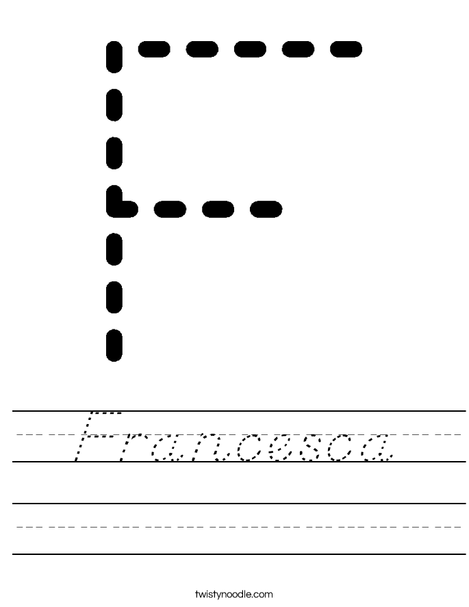 Francesca Worksheet