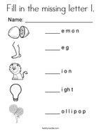 9300 Alphabet L Coloring Pages For Free