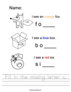 letter x worksheets twisty noodle