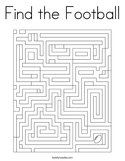 Find the Football Coloring Page