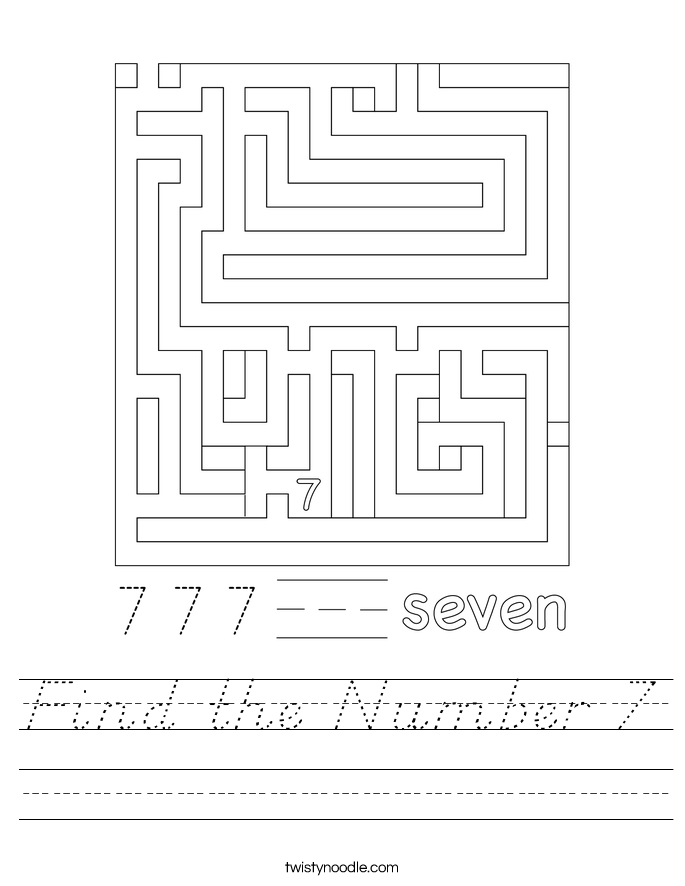 find-the-number-7-worksheet-d-nealian-twisty-noodle