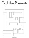 Find the Presents Coloring Page