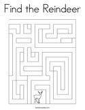 Find the Reindeer Coloring Page