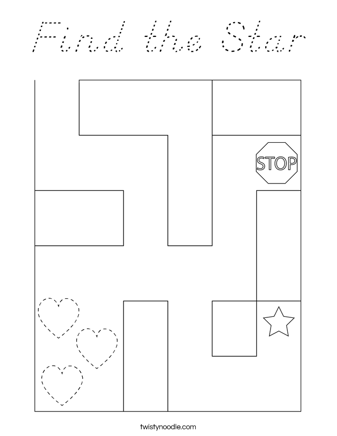 Find the Star Coloring Page