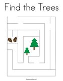 Find the Trees Coloring Page