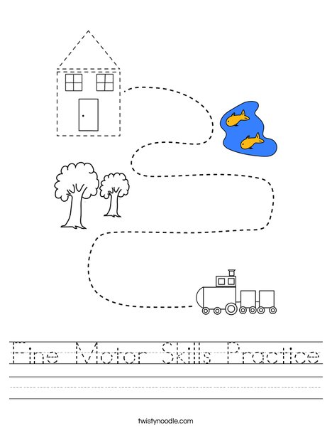 Fine Motor Skills Practice Worksheet