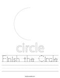 Finish the Circle Worksheet