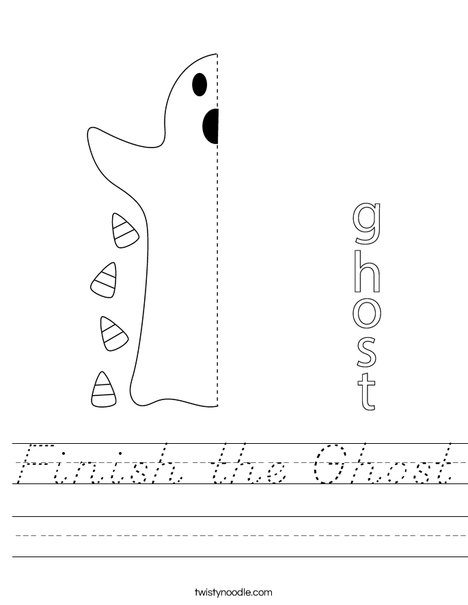 Finish the Ghost Worksheet