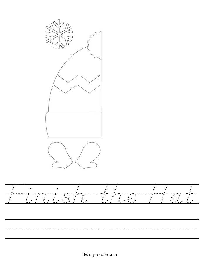 Finish the Hat Worksheet