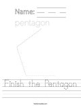 Finish the Pentagon Worksheet