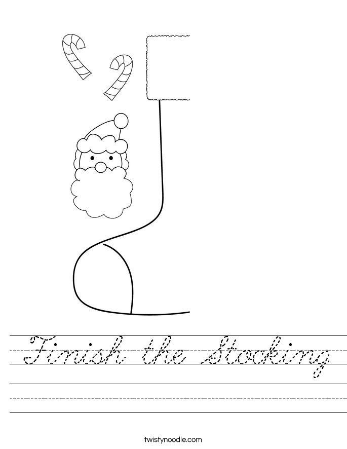 Finish the Stocking Worksheet