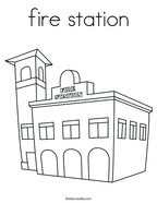 fire station Coloring Page