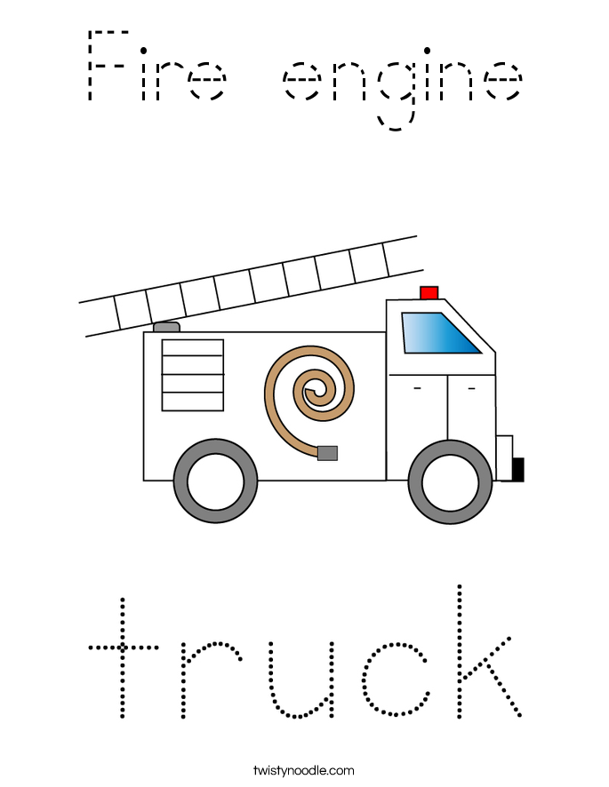 Fire engine Coloring Page