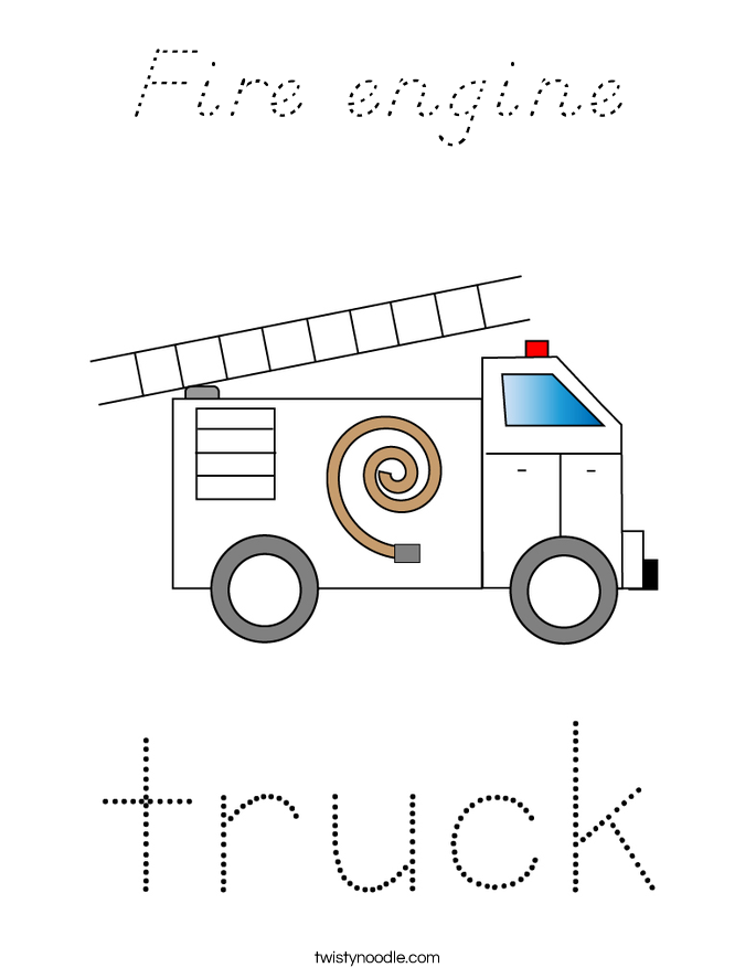 Fire engine Coloring Page