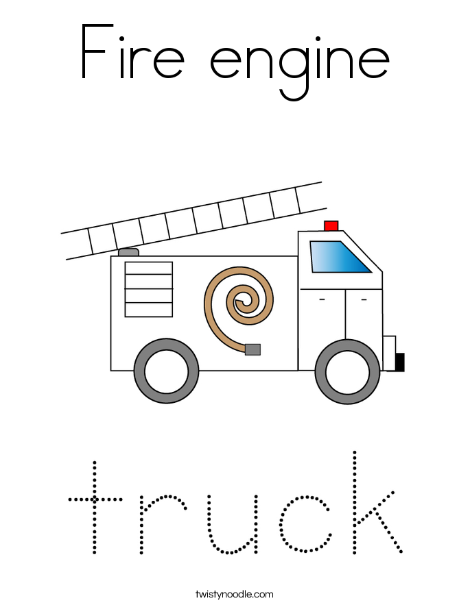 Fire engine Coloring Page