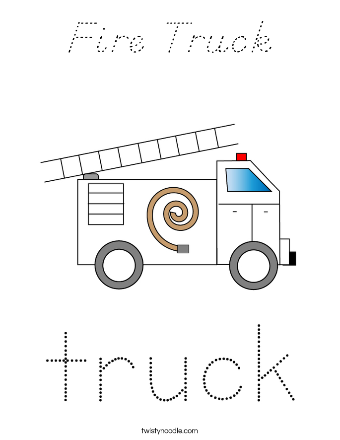 Fire Truck Coloring Page