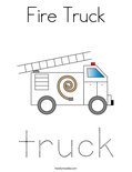 Fire Truck Coloring Page