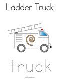 Ladder TruckColoring Page