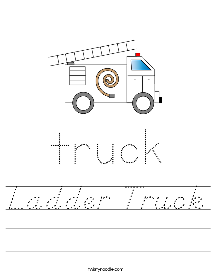 Ladder Truck Worksheet