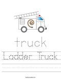 Ladder Truck Worksheet