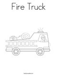 Fire TruckColoring Page