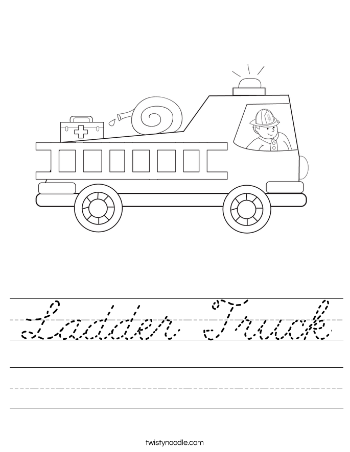 Ladder Truck Worksheet