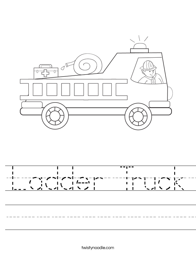 Ladder Truck Worksheet