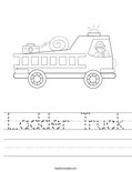 Ladder Truck Worksheet