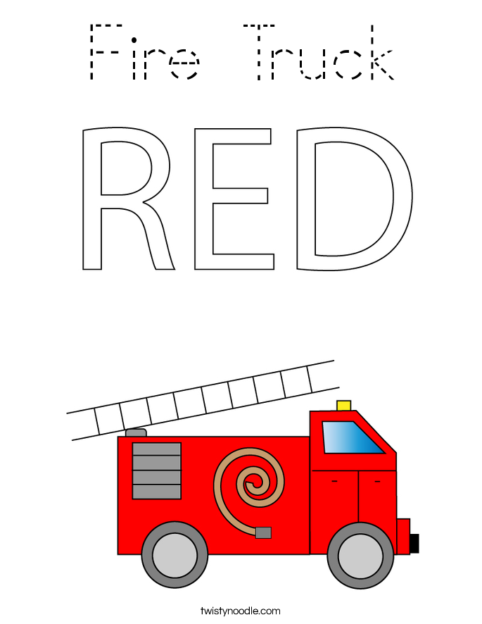 Fire Truck Coloring Page