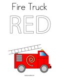 Fire Truck Coloring Page