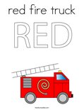 red fire truckColoring Page