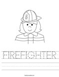FIREFIGHTER Worksheet