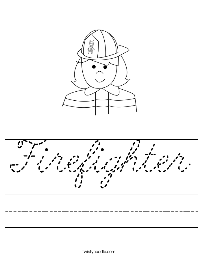 Firefighter Worksheet